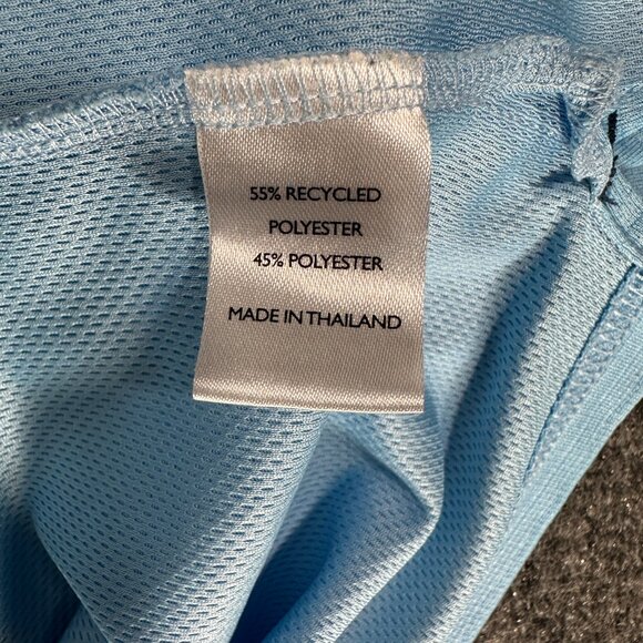 Black Clover Polo Shirt Mens XL Blue Short Sleeve Live Lucky SLeeve Logo - Picture 6 of 8